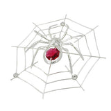 Suncatcher 25x110mm Spinne im Netz mit Glassteinen
