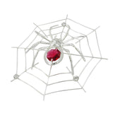 Suncatcher 25x110mm Spinne im Netz mit Glassteinen