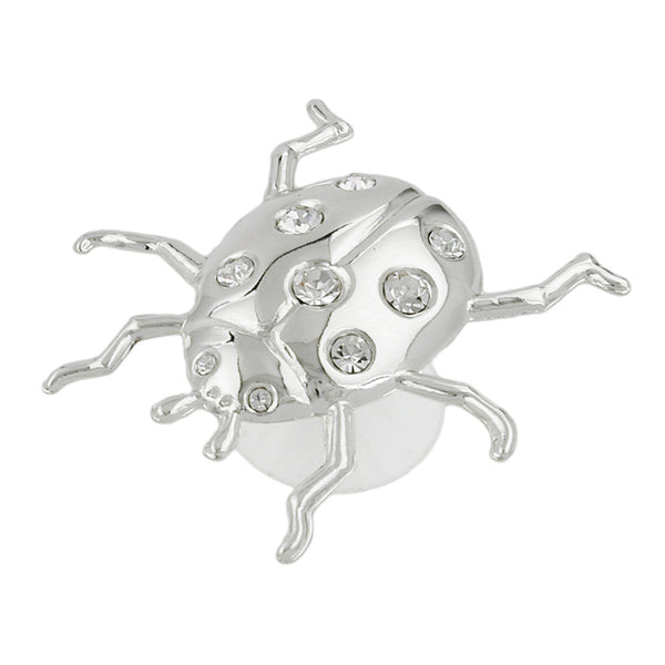 Suncatcher 53x55mm Marienkäfer flach mit Glas-Steinen