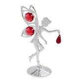 Tischdekoration Elfe 110x60mm mit Glas-Steinen bordeaux