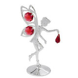 Tischdekoration Elfe 110x60mm mit Glas-Steinen bordeaux