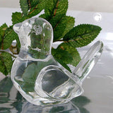 Tischdekoration, Vogel, Glas kristall