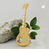 Tischdekoration Elektrische Gitarre 35x110mm mit Glas-Steinen
