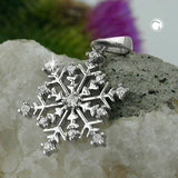Anhänger, Schneeflocke, Silber 925