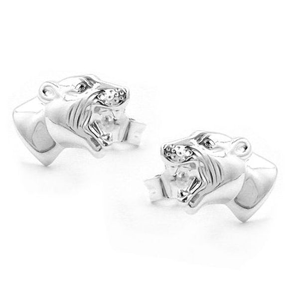 Stecker, Tigerkopf, Silber 925