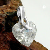 Anhänger, Herz Zirkonia, Silber 925
