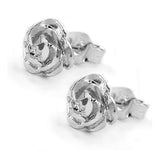 Stecker, Rose diamantiert, Silber 925