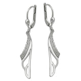 Brisur, Blatt rhodiniert, Silber 925