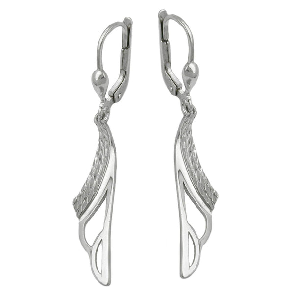 Brisur, Blatt rhodiniert, Silber 925