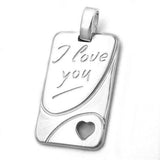 Anhänger, I love you, Silber 925