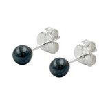 Stecker ca. 4mm Hämatit Silber 925