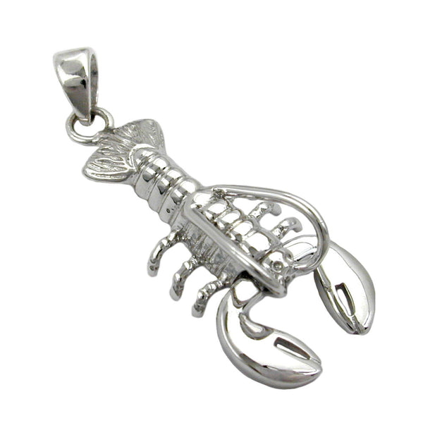Anhänger, Krebs, rhodiniert, Silber 925