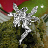 Anhänger, Elfe rhodiniert, Silber 925