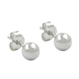 Stecker, 5mm, Kugel hohl, Silber 925