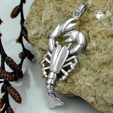 Anhänger, Krebs rhodiniert, Silber 925