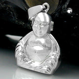 Anhänger, Buddha, rhodiniert Silber 925