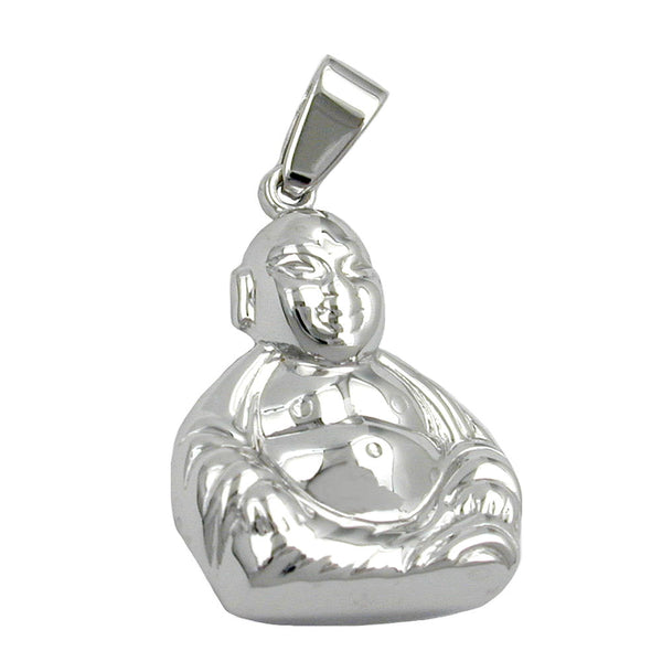 Anhänger, Buddha, rhodiniert Silber 925