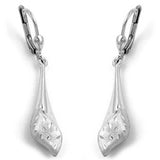 Brisur, Tropfen rhodiniert, Silber 925