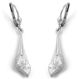 Brisur, Tropfen rhodiniert, Silber 925