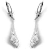 Brisur, Tropfen rhodiniert, Silber 925