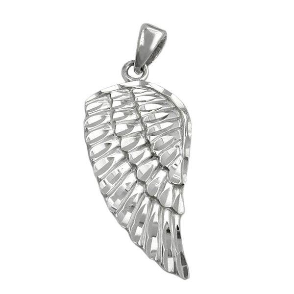 Anhänger, Flügel rhodiniert, Silber 925