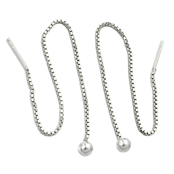 Durchzieher 110x4mm Venzianerkette mit Kugel Silber 925