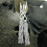 Brisur mit Singapurketten, Silber 925