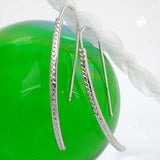 Ohrhaken, diamantiert, Silber 925