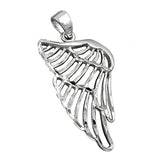 Anhänger, Flügel rhodiniert, Silber 925