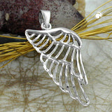 Anhänger, Flügel rhodiniert, Silber 925