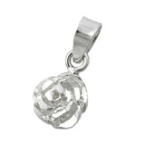Anhänger, Rose diamantiert, Silber 925