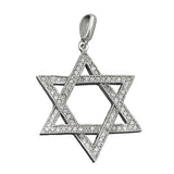 Anhänger David-Stern Zirkonia Silber 925