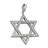 Anhänger David-Stern Zirkonia Silber 925