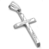 Anhänger, Kreuz diamantiert, Silber 925