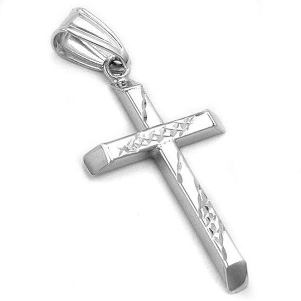 Anhänger, Kreuz diamantiert, Silber 925
