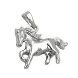 Anhänger, Pferd glänzend, Silber 925