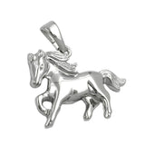 Anhänger, Pferd glänzend, Silber 925