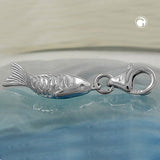 Anhänger, Charm Fisch, Silber 925