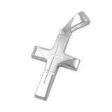 Anhänger, Kreuz diamantiert, Silber 925
