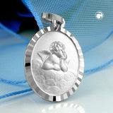 Anhänger, Engel auf Wolke, Silber 925