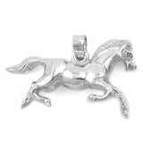 Anhänger, Pferd glänzend, Silber 925