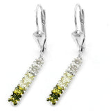Brisur, Zirkonia oliv-farbig, 925