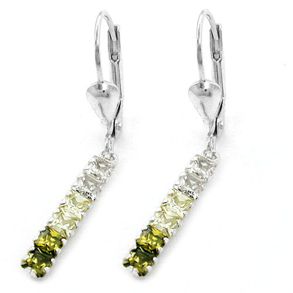 Brisur, Zirkonia oliv-farbig, 925