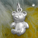 Anhänger, Spielzeugbär, Silber 925