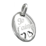 Anhänger, Je t- aime, glänzend, 925