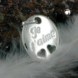 Anhänger, Je t- aime, glänzend, 925