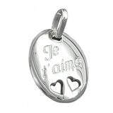 Anhänger, Je t- aime, glänzend, 925
