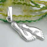 Anhänger, Füße mit Schlaufe, Silber 925