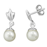 Stecker, Hänger, 7mm Perle Imitat, 925