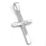 Anhänger, Kreuz diamantiert, Silber 925